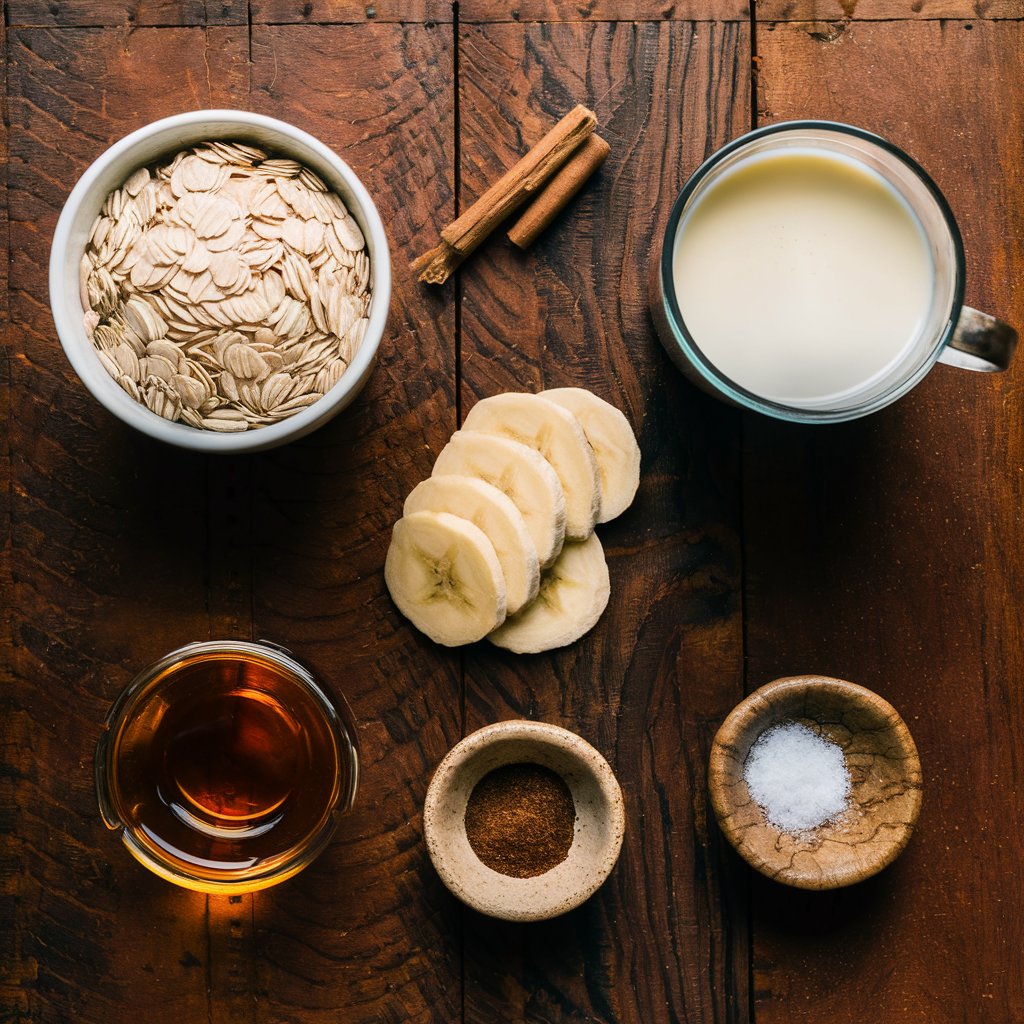 Bananas and Cream Oatmeal Preparation