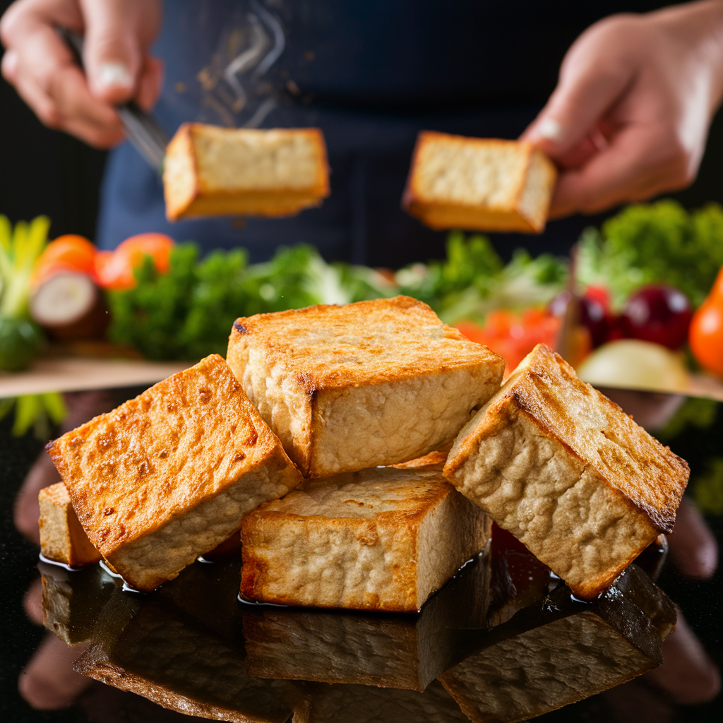 Buffalo Tofu Baked