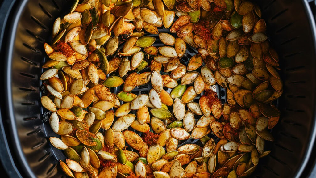 how to air fry pumpkin seeds