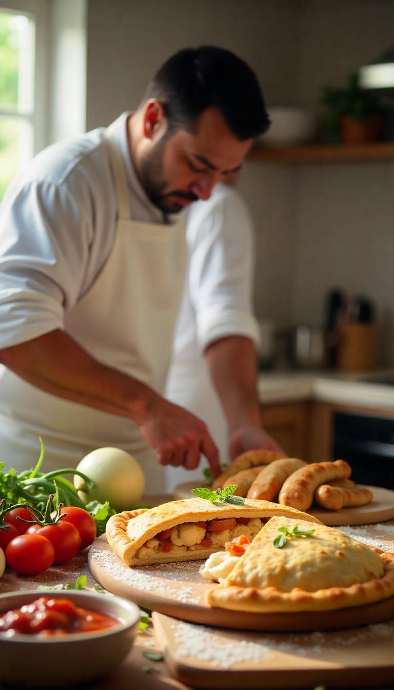 Air-Fried Chicken Calzone Recipe