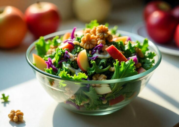 Crunchy Kale Apple Slaw Recipe