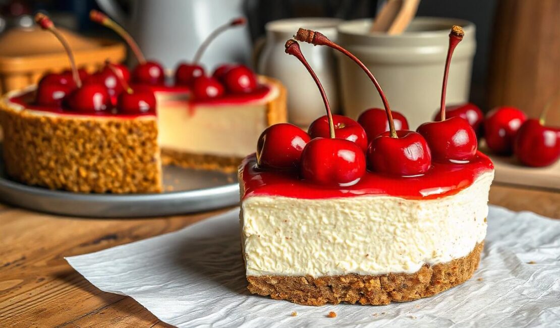 Dairy-Free Cherry Cheesecake Dessert