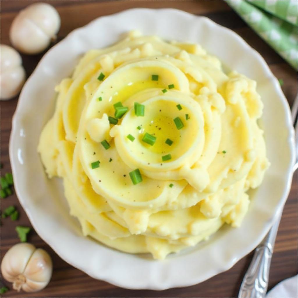 Easy Garlic Mashed Potatoes Recipe