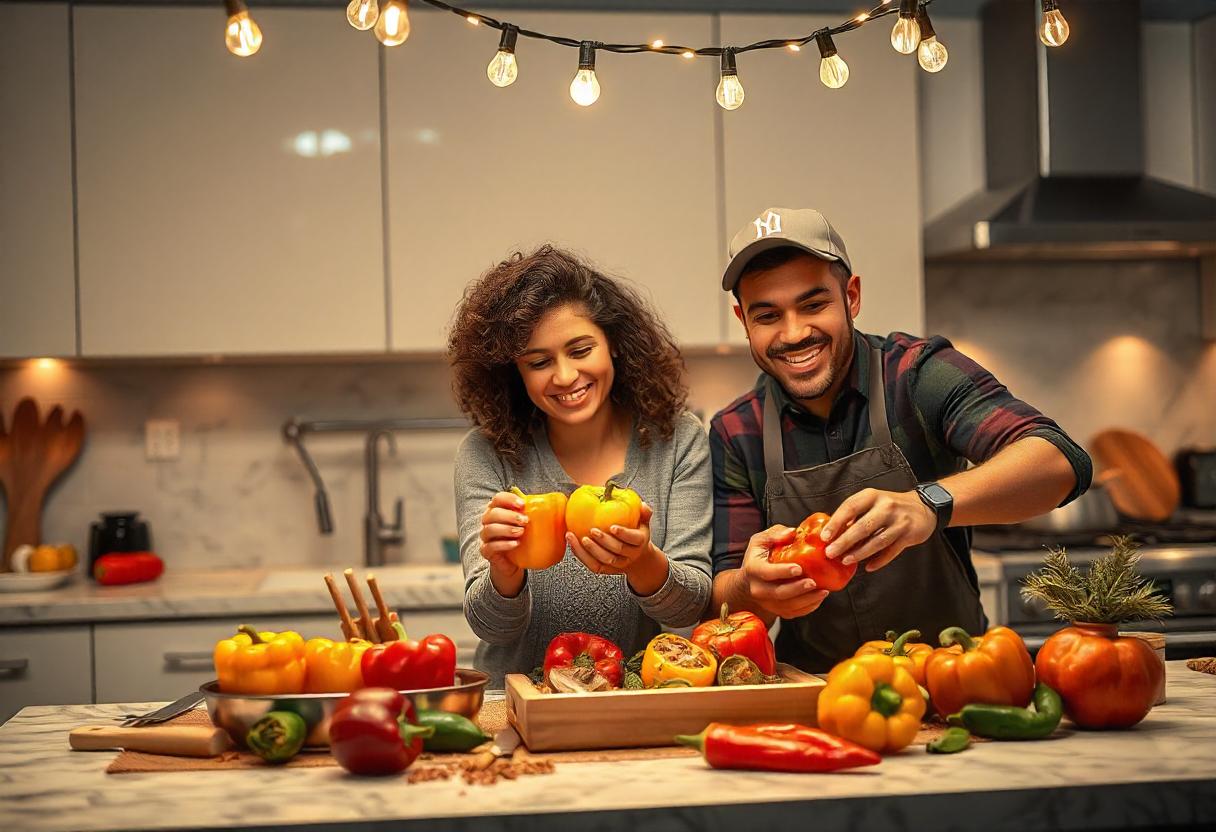 Easy Holiday Stuffed Bell Peppers Recipe