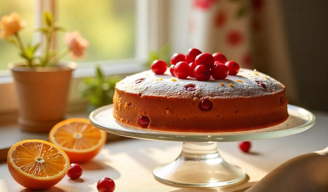 Orange Cranberry Cake Recipe