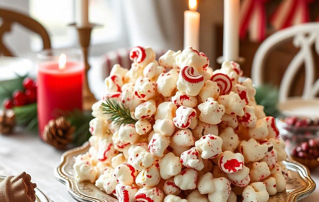 Peppermint Bark Popcorn Recipe