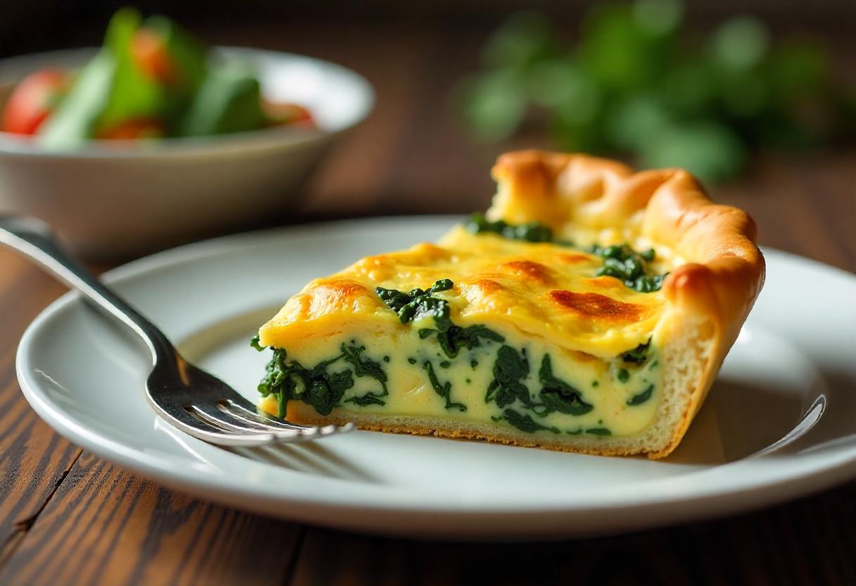 Simple Quiche with Spinach Recipe