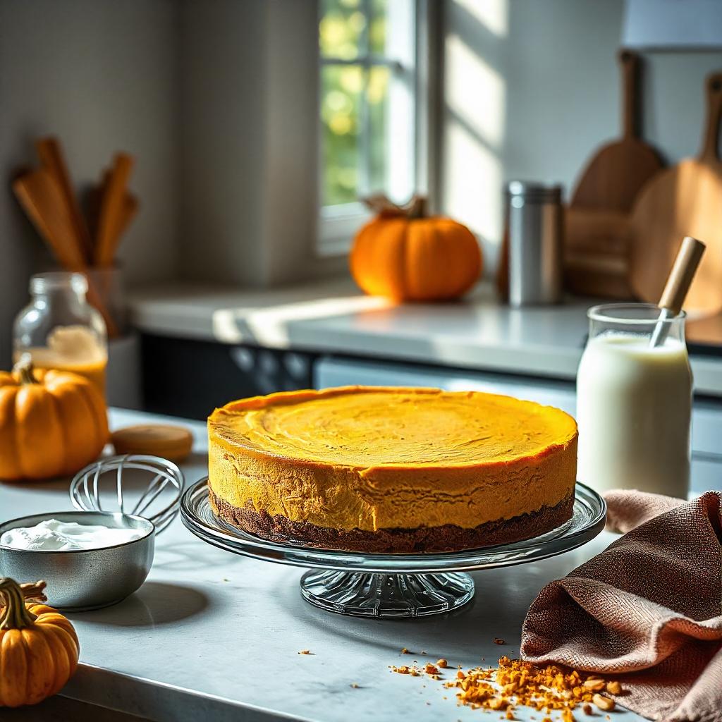 Vegan Pumpkin Cheesecake